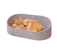 Cama Cachorro - 61x33,5x20cm Cama Gato Fieltro, Colchoneta Antimordeduras Acogedora | Antirrayaduras para Interior Exterior Silla Sofá Ventana Coche Viaje, Camas Mascota Desmontables Todas Estaci