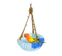 Cama cálida de loro, hamaca de invierno de felpa cálida para pájaros, accesorios para mascotas para descansar, dormir, criar, esconderse, anidar, posarse, jugar, alimentar, mantener la decoración