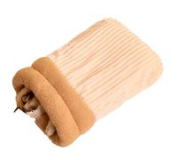 Cama cálida para gatos, con forro grueso para invierno, cómodo saco de dormir con forma de barril, para clima frío, saco de dormir para mascotas