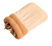 Cama cálida para gatos, con forro grueso para invierno, cómodo saco de dormir con forma de barril, para clima frío, saco de dormir para mascotas