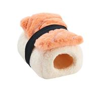 Cama Cálida para Hámster Nido para Dormir de Hámster Invierno Cómodo Lindo Cama para Animales Pequeños Casa para Petauros del Azúcar Jerbo Hurón, Diseño de Salmón