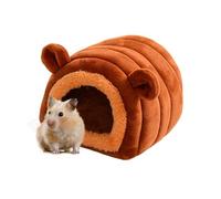 Cama cálida para la casa del hámster, cama cálida para la casa de invierno del hámster | Cama para hámster en cueva, suave caseta para hámster, casa para chinchillas, para hurones, loros