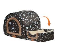 Cama cálida para mascotas, casa de invierno para mascotas, casa de invierno para perros con puerta de tela flexible, desmontable, lavable, para exteriores Bero