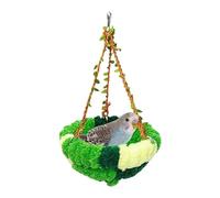 Cama cálida para pájaros, nido de felpa cálido de invierno, accesorios para mascotas para descansar, dormir, criar, esconderse, anidar, posarse, jugar, alimentar, mantener la decoración interior y