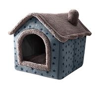 Cama cálida para perros, autocalentable, lavable, para casa de gato, para otoño, invierno, uso en interiores, parte inferior antideslizante, fácil de montar