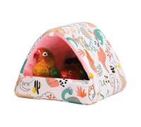 Cama caliente para loros | Cama oculta para pájaros | Lindo juguete nido de peluche para esconder pájaros, accesorios para el hogar, cama caliente para colgar en una jaula para pájaros