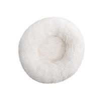 Cama Calmante For Mascotas, Lavable, De Tamaño Completo, con Forma De Dona, Diseñada como Una Dona, Adecuada como Una Ayuda For Dormir Cómoda For Todo Tipo De Gatos.(White,XL 1pcs)