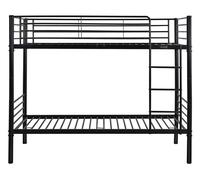 Cama camarote "adam" - metal - negro