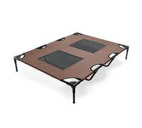 Cama campamento para perros al aire libre cama elevada xl 122 cm marrón tejido oxford 30 kg máx. 16_0002721