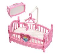 Cama Casa De Muñecas - Cama Mini Accesorios Decoración Infantil Juguete Coleccionable,Accesorios Y Decoraciones Infantiles para Juego Simbólico, Coleccionistas, Decoración De Habitación