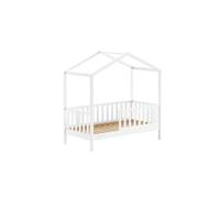Cama casita infantil dallas 76x148x151 blanco