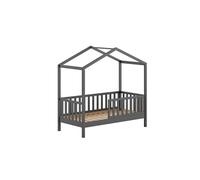Cama casita infantil dallas 76x148x151 gris