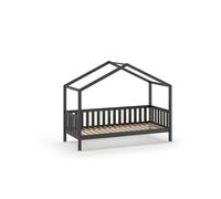 Cama casita infantil dallas 97x211x170 gris