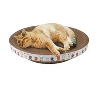 Cama Cat Scratcher Bowl - Raspar ondulado ovalado, cómoda cama de gato | Caja de cartón para cama de gato, juguete de molienda de garra, protector de muebles para sofá, piso, cortinas, perfecto para
