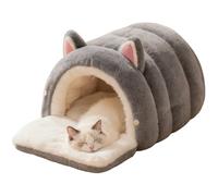 Cama Caverna para gatos | Escondite de invierno con forma de cúpula para mascotas | Cama caliente para gatos - para mascotas en interior dormitorio balcón apartamento y casa