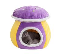 Cama Caverna para gatos, nido de sueño cálido en forma de hongo para el perro, cama acogedora y cómoda para gatos, cachorro de interior, sala de estar, dormitorio, balcón, apartamento, casa