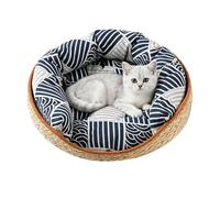 Cama Cesta Para Gatos Rascador Con Cuerda De Algodón Trenzada Con Un Diseño
