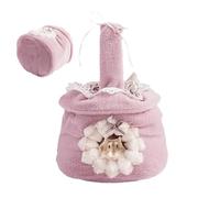 Cama chinchilla, hamaca colgante de felpa para hurón, 6.3 x 8.66 pulgadas, cálido y para mascotas pequeñas, accesorio de jaula estilo bolso para hámsters, ardillas y otros animales