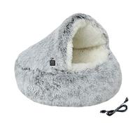 Cama climatizada para gatos - Cálida y suave Cueva para gatitos - Clima frío Casa de gatitos - Para propietarios de mascotas, interior, hogar, dormitorio, fase de recuperación, noche, dormir, día