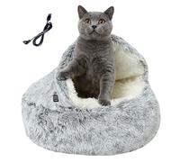 Cama climatizada para Mascotas | Casa de cálida | Cama para Gatos de Invierno Cueva, para propietarios de Mascotas en climas fríos para Oficina en casa, sueño Nocturno, Siesta Diurna, para