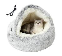 Cama climatizada para mascotas, cueva de invierno para gatitos, clima frío, casa de gatitos, para propietarios de mascotas, interior, hogar, dormitorio, fase de recuperación, noche, dormir, día