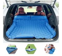 Cama Coche Hinchable Colchón Coche SUV Colchón Aire 2 Personas Cama Aire para Viajar Colchoneta Camping Autoinflable Esterilla para Dormir con Bomba de Pie y Cojín Cama Hinchable 183*13*7CM