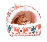 Cama colgante de algodón para mascotas - Refugio de dormir de felpa suave, manta de algodón engrosada semicerrada, capa cómoda y cómoda | Jaula que mejora la comodidad de invierno Parfa