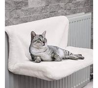 Cama Colgante para Gatos de Radiador y Ventana - Hamaca Relajante para Gatitos, Cachorros y Mascotas - Forro Polar Cálido, Fuerte y Duradera