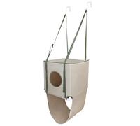 Cama colgante para gatos, hamaca de 2 niveles montada en puerta, diseño de ahorro de espacio, refugio para descansar y dormir para niños pequeños