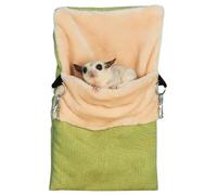 Cama colgante para mascotas pequeñas con compartimento cálido calentado, cama para hámster, rata, azúcar, planeador, ardilla, hurón, cama de nido cálido, cueva, accesorios de jaula para mascotas