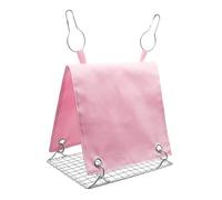 Cama colgante para pájaros ChewProof con base de acero para periquitos de tamaño M, diseño térmico, tienda de campaña para pájaros