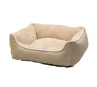 Cama cómoda Nobby cuadrada Classic "ARNO" beige 62 x 50 x 17 cm