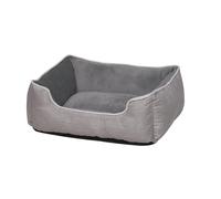 Cama cómoda Nobby cuadrada Classic "PURNA" gris 50 x 40 x 17 cm