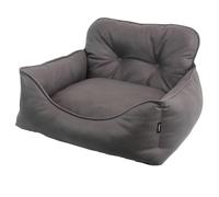Cama cómoda Nobby cuadrada "ENOCK" gris oscuro L x A x h: 55 x 50 x 20/34 cm