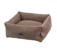 Cama cómoda Nobby cuadrada "LINOU" marrón L x A x H: 45 x 40 x 18 cm