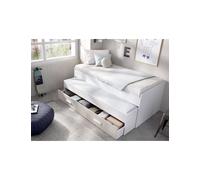 Cama compacta dormitorio PEMA DEKIT blanco/alistonado