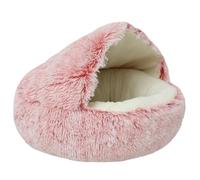 Cama con capucha para perros pequeños, cama nido lavable con parte inferior antideslizante, cueva de felpa para mascotas pequeñas y medianas
