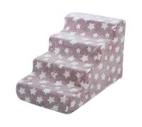 Cama Con Escalera Para Perros: 21,26x14,57x15,35 Pulgadas, Escalones Antideslizantes De Felpa Para Cachorros Y Gatos, Rampa Doméstica Desmontable | Sala De Estar Dormitorio Estudio Alféizar De La Vent