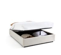 Cama con somier canapé abatible, Papilla. Talla 140 x 190 cm. Color Beige