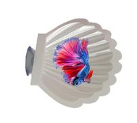 Cama Concha para Betta - Decoración de Acuario con Impresa en 3D | Refugio Tipo Hamaca para Acuario,para Mascotas acuáticas pequeñas, cíclidos, cangrejos de río, hogar,
