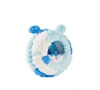 Cama cueva de cobayas, jaula de hábitat de erizo con diseño todo incluido, bonito acento de oreja y accesorios de nido de jaula, perfecta para hámsters, conejos, planeadores de azúcar y animales