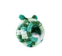 Cama cueva de cobayas, jaula de hábitat de erizo con diseño todo incluido, bonito acento de oreja y accesorios de nido de jaula, perfecta para hámsters, conejos, planeadores de azúcar y animales