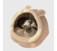 CAMA CUEVA PARA GATO PETPLUS CON BOLA DE JUEGO