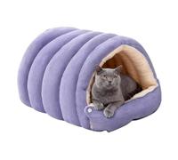 Cama cueva para gatos - Acogedora cama para gatos de 57x37 cm, relajación durante todas las estaciones | Camas para mascotas estilo cuevas de invierno con mecanismo creativo de doble modo, cue