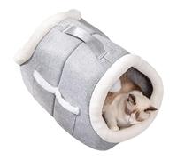 Cama Cueva para Gatos | Cama Cueva para Gatitos Semi-Cerrada y Cálida con Bolsillo Lateral - Casa Mascotas Cómoda,Uso en Invierno Patio Balcón Sala de Estar Dormitorio Apartamento