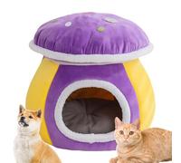 Cama Cueva Para Gatos De Perros Con Diseño De Champiñón Semi Cerrado | Cama Para Gatos Para En Dormitorio Balcón Apartamento Hogar Cachorro Animal