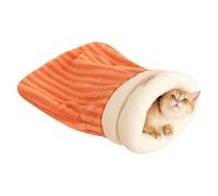 Cama Cueva para Mascotas - 21,26 Pulgadas de Forro Polar térmico Suave - Capota para para Gatitos y Mascotas pequeñas, Refugio Estrecho con Forro extraíble, Lavable, Adecuado para Interiores