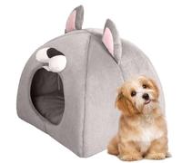 Cama Cueva para mascotas - Interior Tienda Cat House | Retiro de cúpula de invierno de felpa para gatitos perros pequeños, almohada capullo cuna cuna hamaca base para dormir refugio hogar muebles