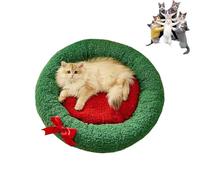 Cama Cueva Triangular para Gatos con Forma De áRbol De Navidad Pawsmas,ExtraíBle Y Lavable,Cerrada para El Invierno,Perros Y Mascotas para Dormir,Tomar La Siesta,Esconderse Y Jugar (A-M)