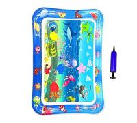 Cama de agua para gatos, almohadilla de refrigeración inflable, cojín de 25.98 x 18.5 pulgadas, diseño de bandeja antideslizante, juguete rascador interactivo, para gatito, cachorro, interior